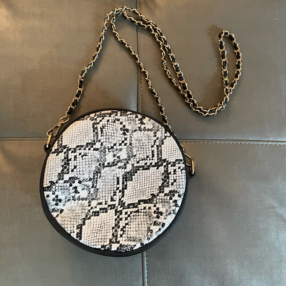 Snakeskin cross body bag